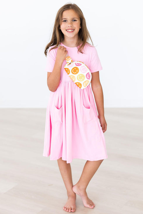 bubblegum-pink-s-s-pocket-twirl-dress Mila &  Rose - Sophia's Style--3T--4